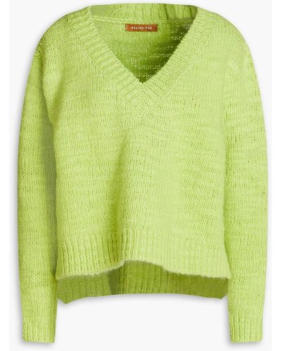 Rejina Pyo Merino Wool Jumper - Green