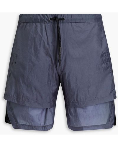McQ Layered Shell Shorts - Blue