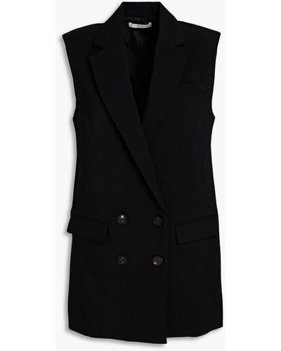 Co. Double-breasted Woven Vest - Black