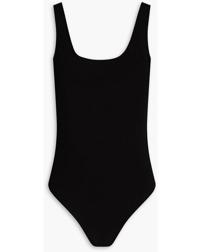 Zeynep Arcay Stretch-knit Bodysuit - Black