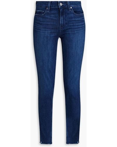 PAIGE Verdugo Mid-rise Skinny Jeans - Blue