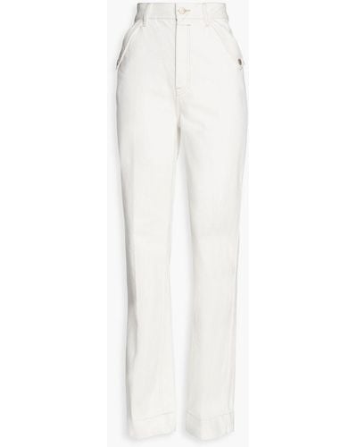 Zimmermann High-rise Flared Jeans - White