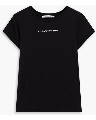 Être Cécile T-shirt aus baumwoll-jersey mit print - Schwarz