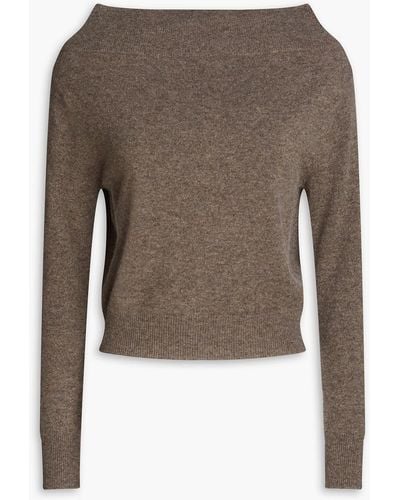 Altuzarra Off-the-shoulder Cashmere Sweater - Brown