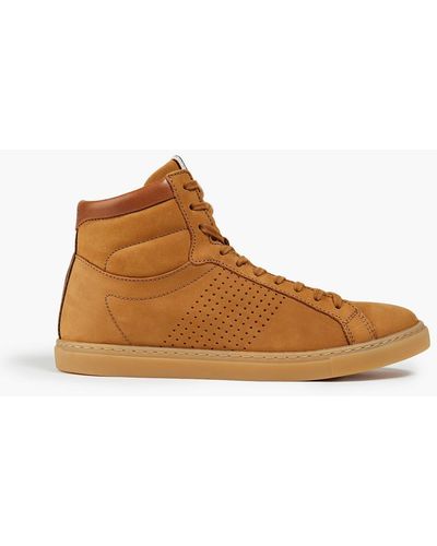 ba&sh, Shoes, Bash Womens Perforated Suede Sneakers Tanbrown