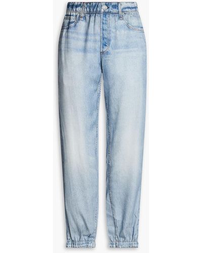 Rag & Bone Denim-effect -twill Track Trousers - Blue