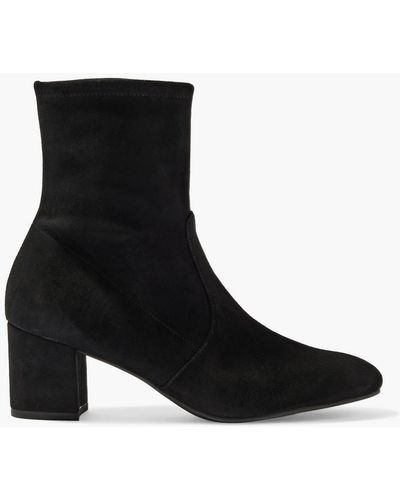 Stuart Weitzman siggy 60 Stretch-suede Sock Boots - Black