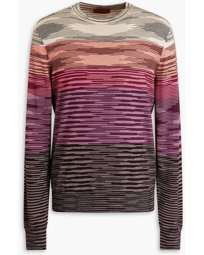Missoni Space-dyed Wool Jumper - Red