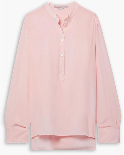 Stella McCartney Eva bluse aus crêpe de chine aus seide - Pink