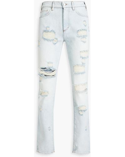 IRO Slim-fit Distressed Denim Jeans - Blue