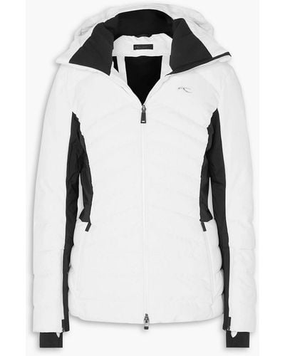 Kjus Duana Two-tone Hooded Quilted Down Ski Jacket - Black
