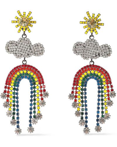 Elizabeth Cole Cloud & Rainbow Earrings - Multicolor