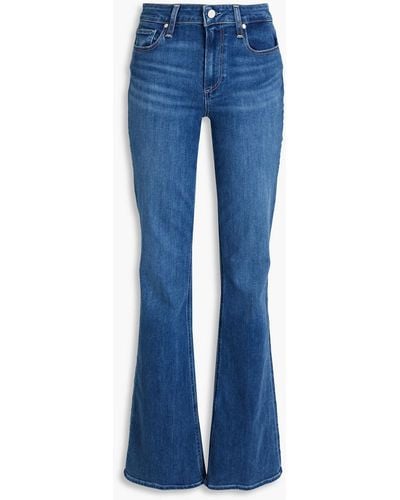 PAIGE Laurel High-rise Flared Jeans - Blue