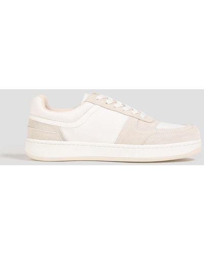 Goodnews Mack Canvas And Suede Sneakers - White