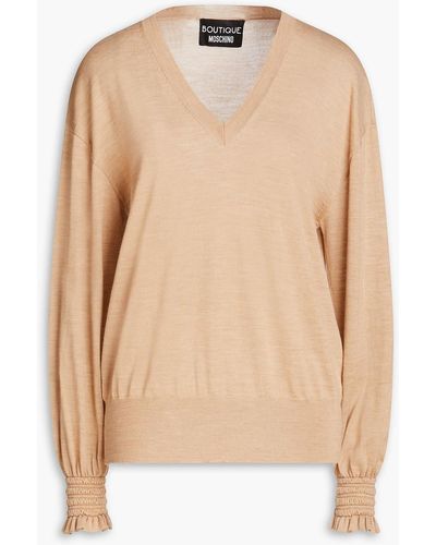 Boutique Moschino Wool Sweater - Natural