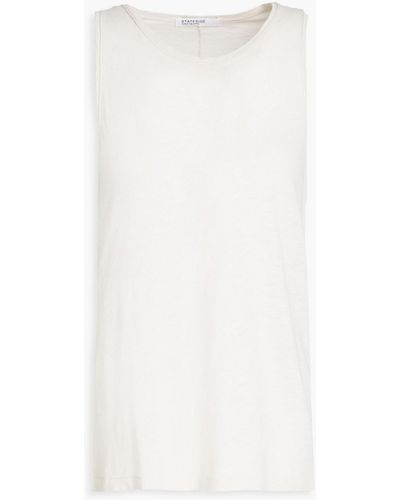 Stateside Slub Supima Cotton-jersey Tank - White