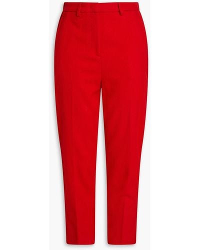 American Vintage Weftown Flannel Tape Trousers - Red