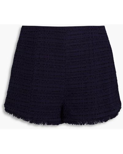 Zimmermann Cotton-blend Tweed Shorts - Blue