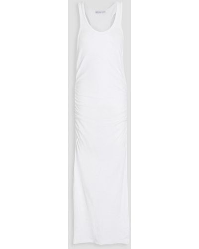 James Perse Cotton-blend Jersey Midi Dress - White