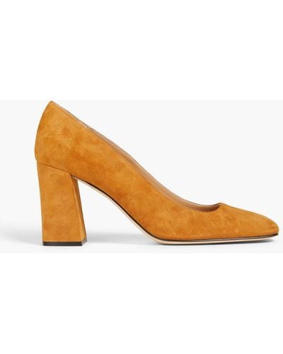 Sergio Rossi Suede Court Shoes - Brown