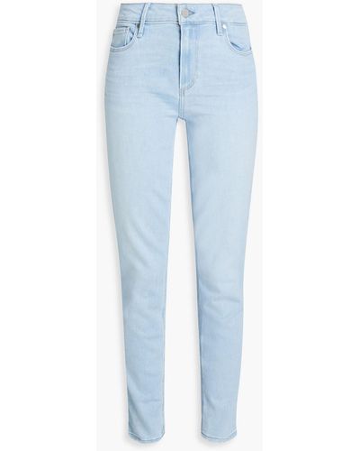 PAIGE Verdugo Mid-rise Skinny Jeans - Blue