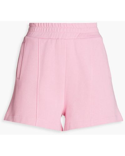 Stand Studio Cotton-fleece Shorts - Pink