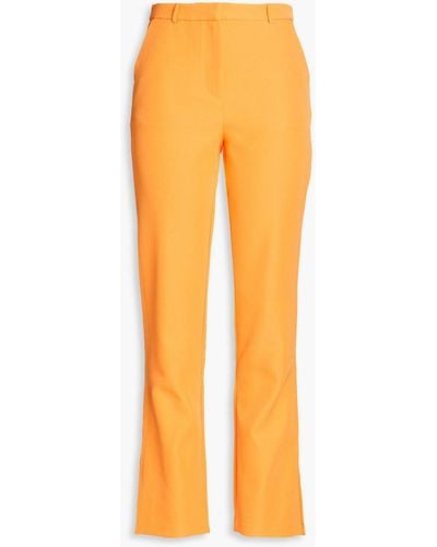Walter Baker Stretch-twill Straight-leg Trousers - Orange