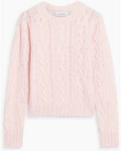 NAADAM Cable-knit Cashmere Jumper - Pink