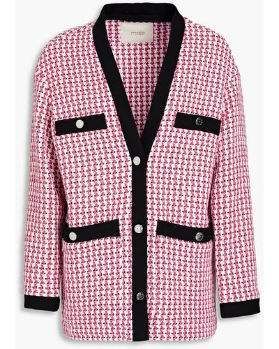Maje Cotton-blend Tweed Jacket - Multicolour