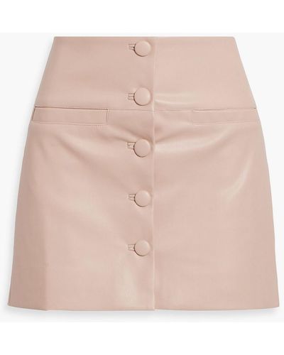 Proenza Schouler Faux Leather Mini Skirt - Natural