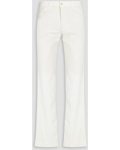 Etro Lyocell-blend Twill Trousers - White