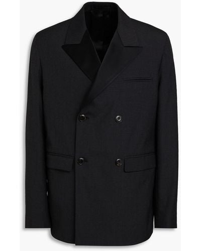Nanushka Collas Woven Suit Jacket - Black