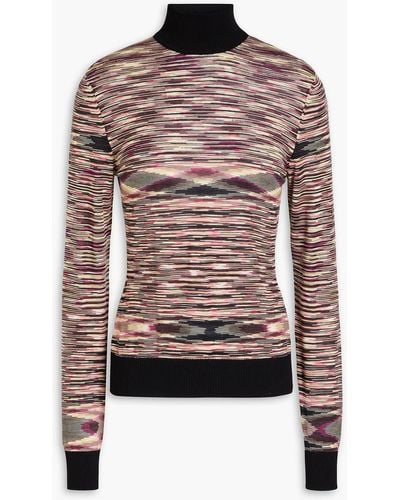 Missoni Space-dyed Wool Turtleneck Sweater - Natural