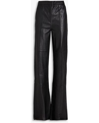 Maticevski Leather Bootcut Trousers - Black