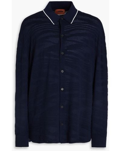 Missoni Wool-blend Shirt - Blue