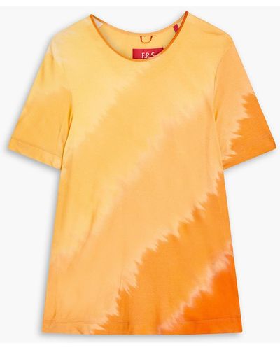 F.R.S For Restless Sleepers Eumelo Tie-dyed Jersey T-shirt - Orange