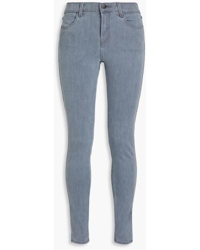 J Brand Hoch sitzende skinny jeans - Blau