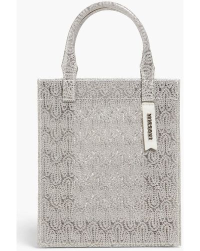 Missoni Tote bag aus pvc mit print und -effekt - Grau