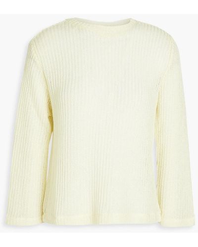 Vince Ribbed-knit Sweater - White