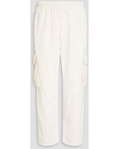 adidas Originals Shell Drawstring Cargo Trousers - White