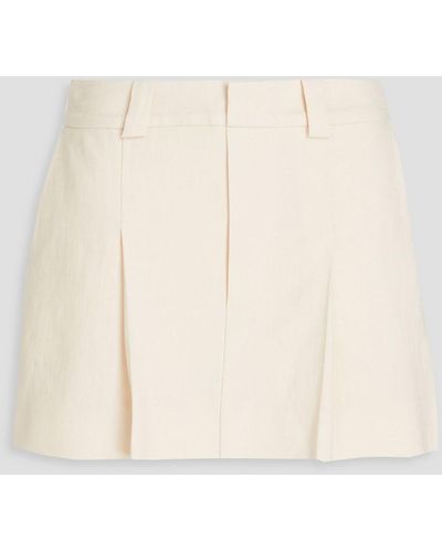Ba&sh Kea Skirt-effect Woven Shorts - Natural