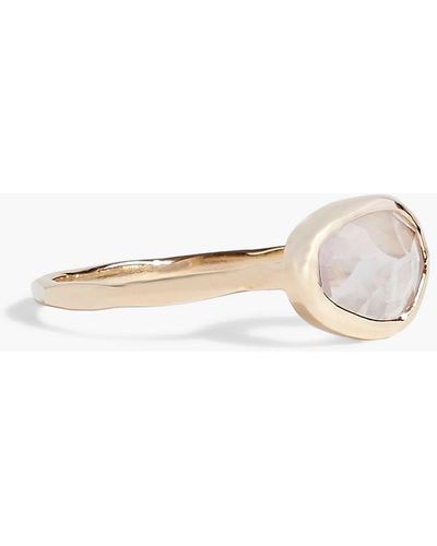 Melissa Joy Manning 14-karat Gold Rose Quartz Ring - White
