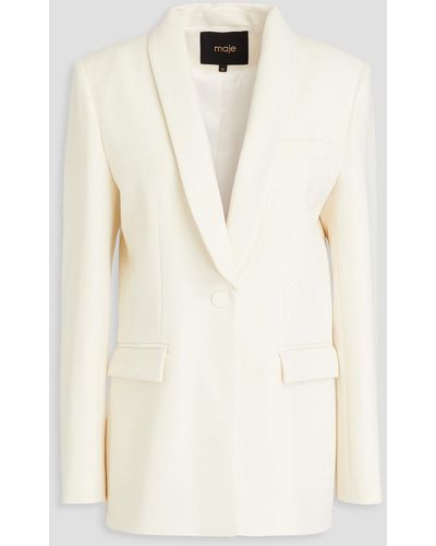 Maje Crepe Blazer - Natural