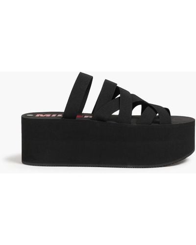 Simon Miller Foami Stretch Platform Sandals - Black