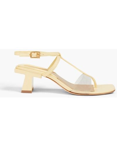 Tory Burch Leather And Pvc Sandals - Yellow