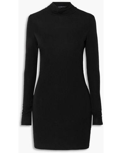 Zeynep Arcay Open-back Jersey Mini Dress - Black