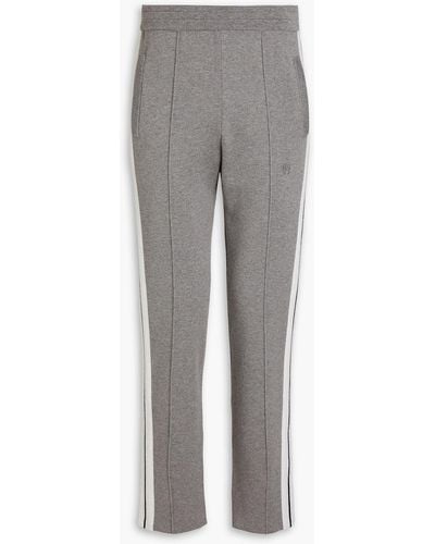 Palm Angels Striped Cashmere Track Trousers - Grey