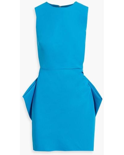 Sachin & Babi Bow-embellished Faille Mini Dress - Blue