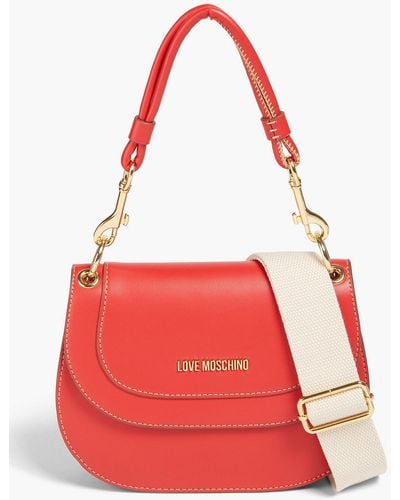 Love Moschino Faux Leather Shoulder Bag - Red