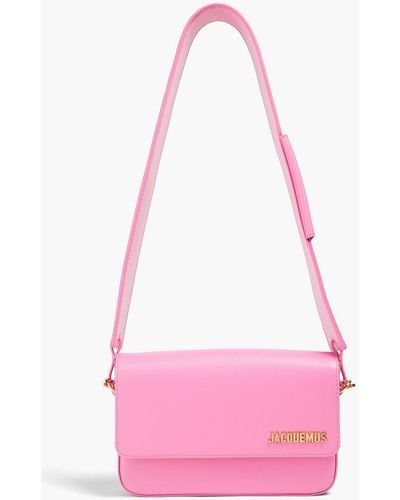 jacquemus Pink Le Carinu Leather Shoulder Bag